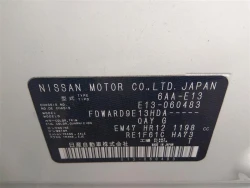 Nissan NOTE 2021 года E13-060483 ID: 541970 7
